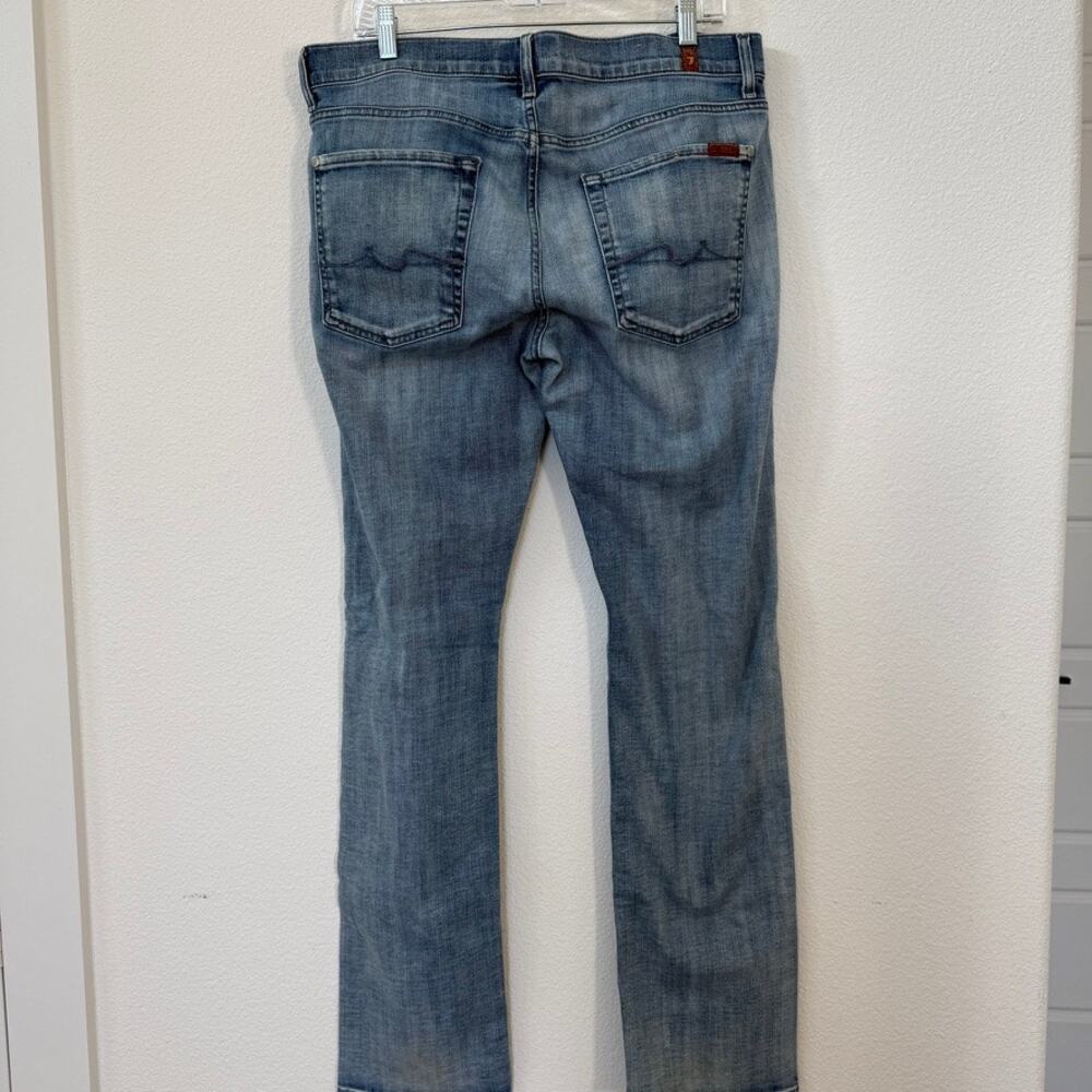 7 For All Mankind Slimmy Foolproof Denim Jeans Light Wash Size 33 Men’s - Picture 3 of 5